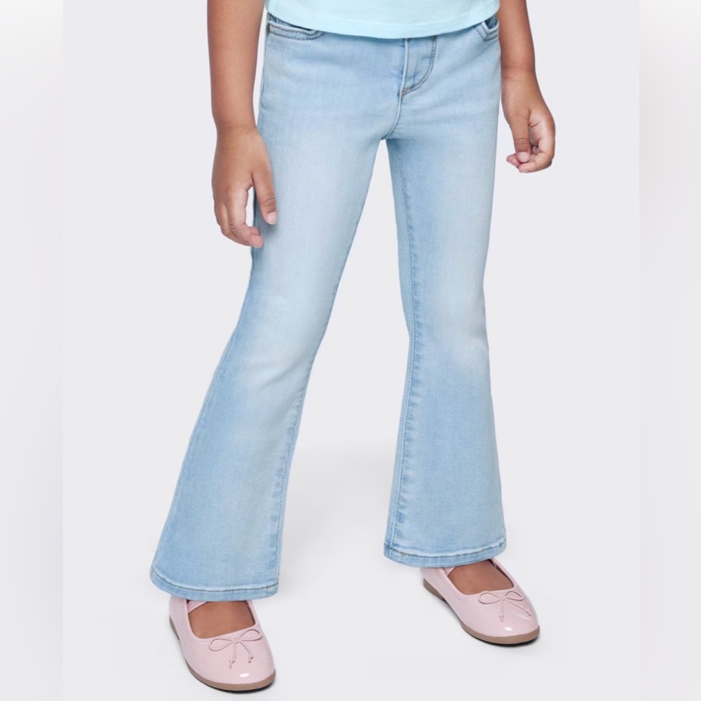 5/$20💥Y2K Bootcut Stretch Flared Jeans, Light-Medium Blue, Children's Place